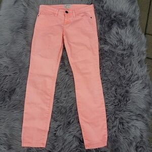 Current Elliott Skinny Jeans Deep Peach size 27